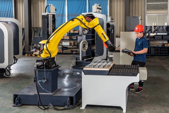 acheter Machinerie de polissage de tête de club de golf Machinerie de fabrication de matériel Plc & Touch Screen Cabinets de commande Robot Machine de meulage de polissage fabrication en ligne