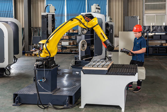 acheter Machine d'ébavurage polonaise en métal de cellules de robot du système FUNAC de robot complètement automatique 380V fabrication en ligne
