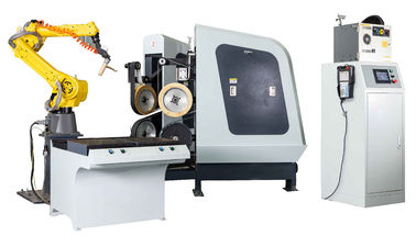 machine de meulage à cnc machine de polissage de robinet de bassin avec bras robotique FUNAC
